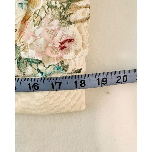 Nanette Lepore Floral Ivory Muti Color Lace Bomber Jacket, NWT - Picture 10 of 11